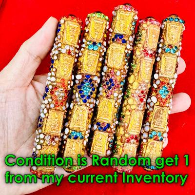 Buddha Relic Takud Leklai Gems Watphakaew Somdej Toh WatRakang Thai Amulet 15850